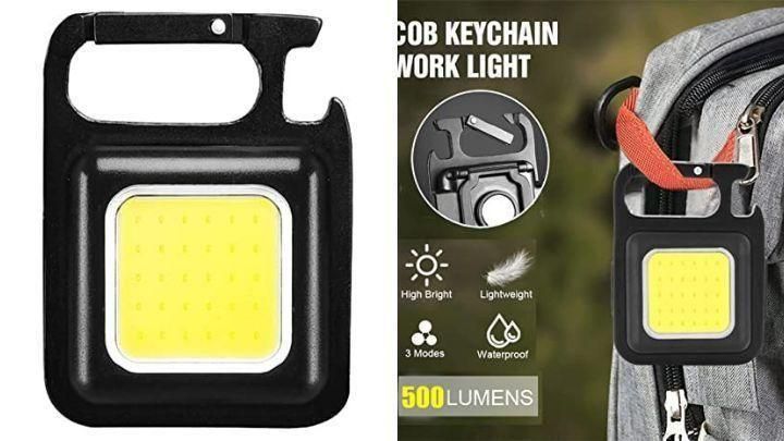 Mini LED COB Flashlight, Keychain Light.