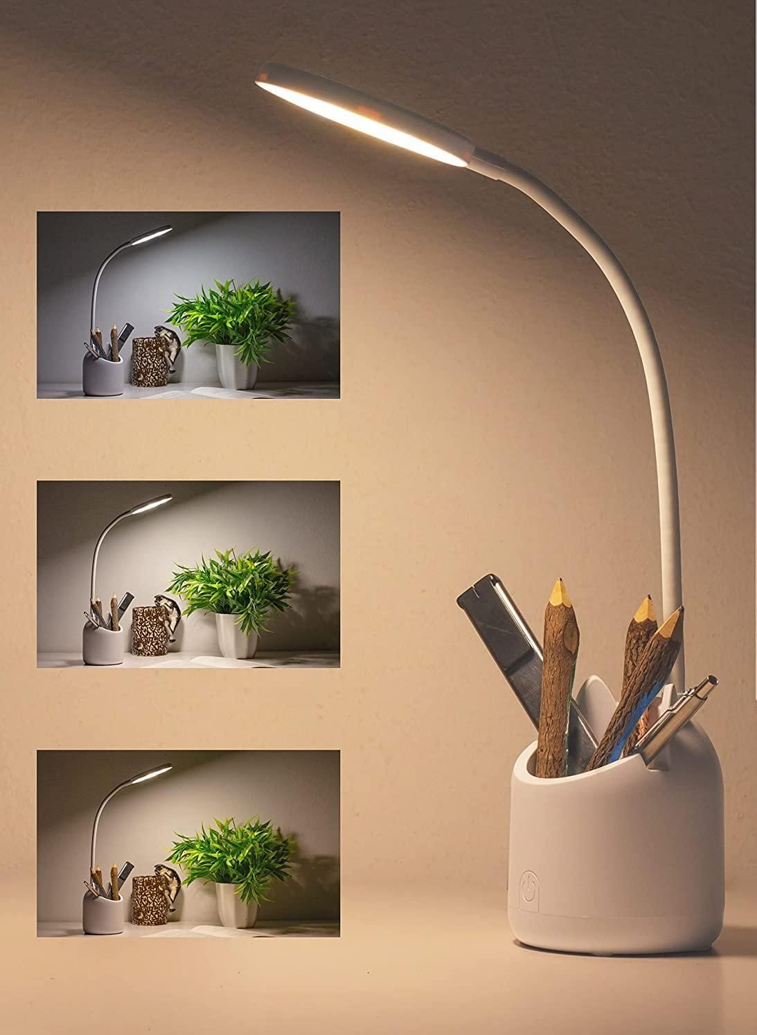 LED Study Table with Pen Holder