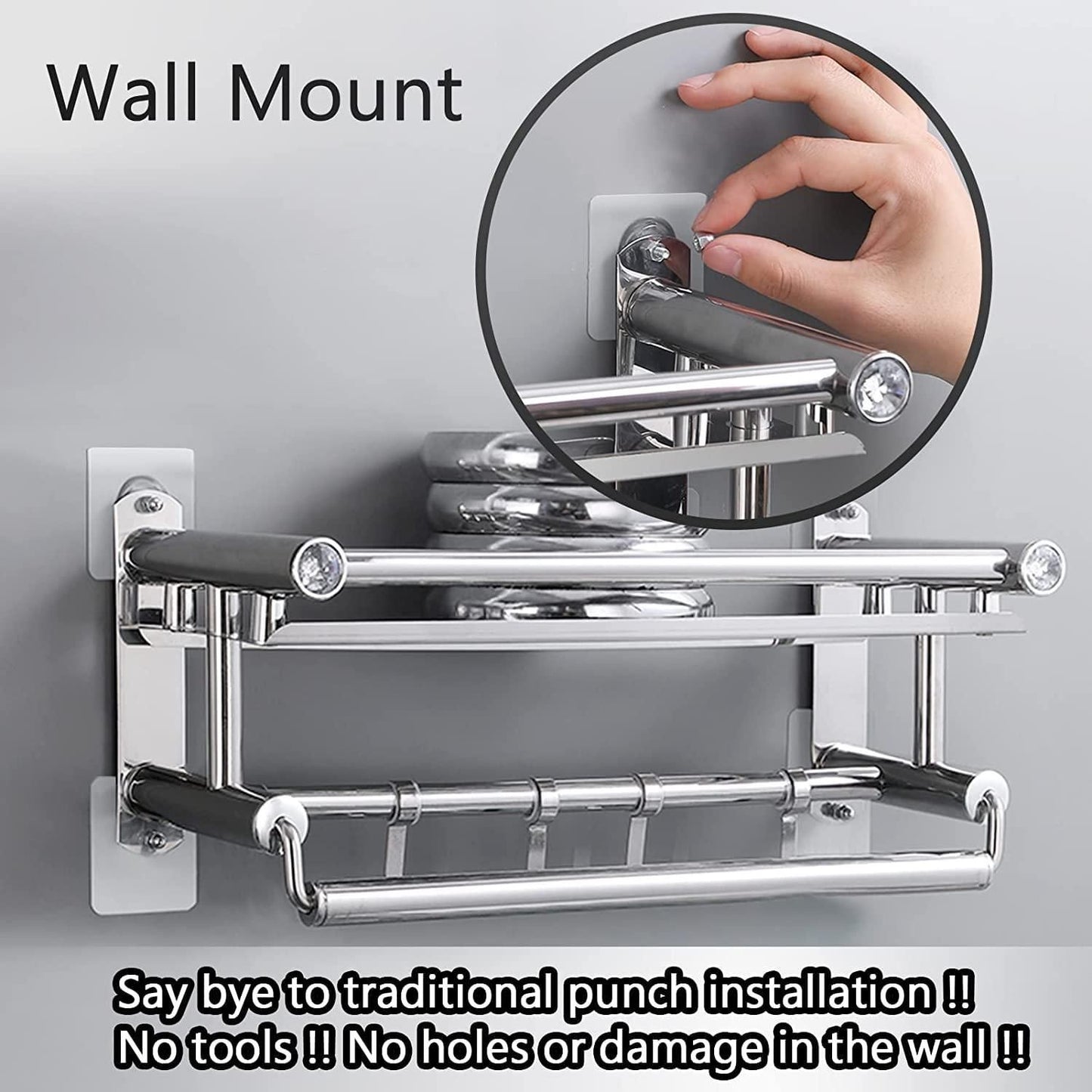 Adhesive Wall Hooks – 10 Pcs