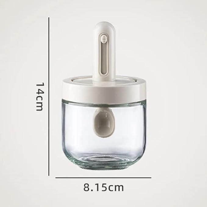 Air Tight Jar with Stand Spoon – 300ml