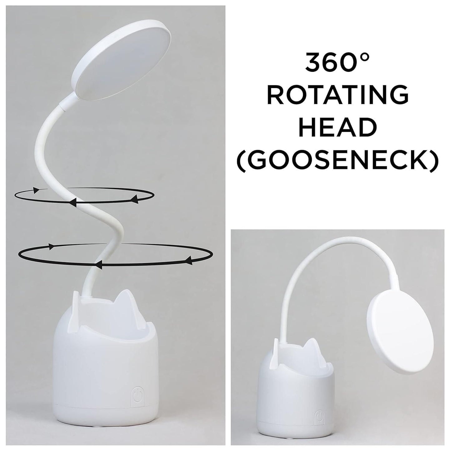 LED Study Table with Pen Holder