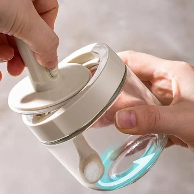 Air Tight Jar with Stand Spoon – 300ml