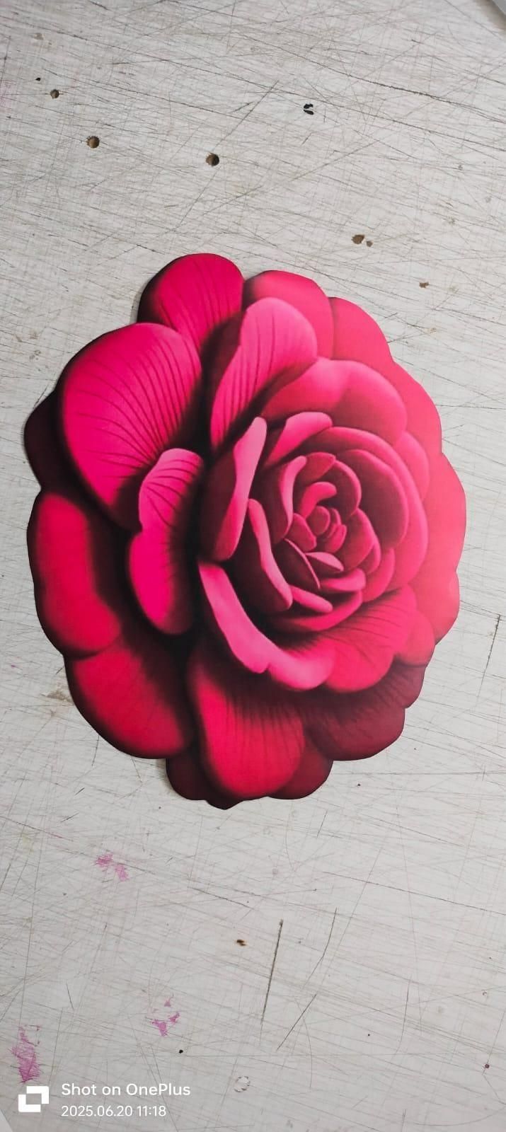 Floral Plush & Quick Dry Floor Mat