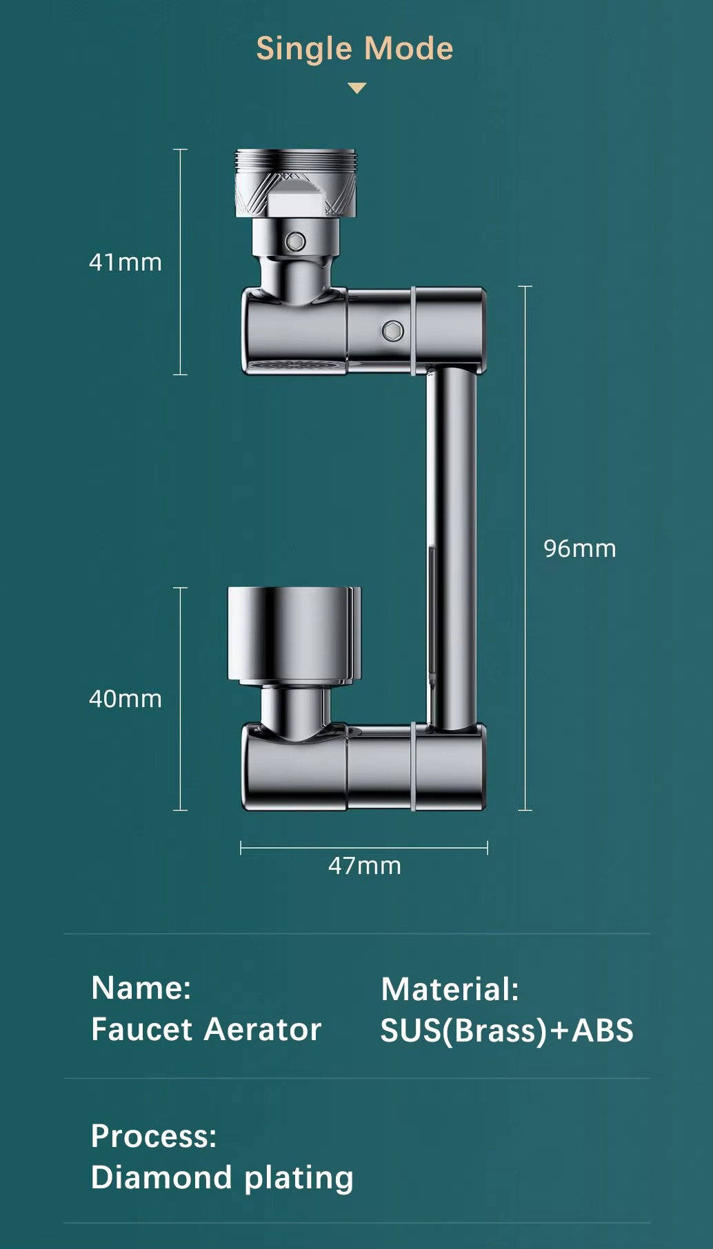 720° Rotatable Spray Head Faucet